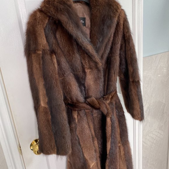 Harry's Furs Toronto - Real Fur Coat Beautiful Condition Size M - Picture 6 of 12